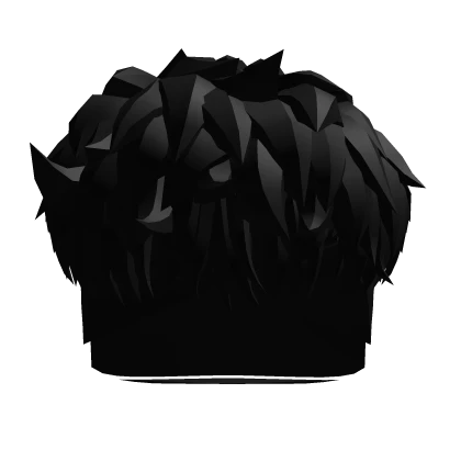 Black Messy Taper Fringe Hair