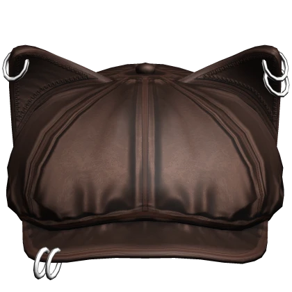 Brown Kitty Beret Cap 