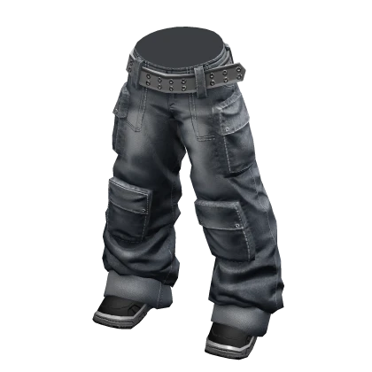 Low and Chunky Cargoes Faded Blue
