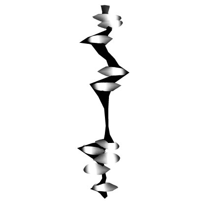 Vertically Split Teeth across Head