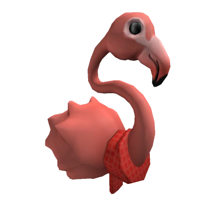 Holiday Flamingo with Scarf (Hat)