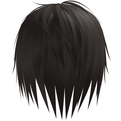 brown long wispy emo japanese hair