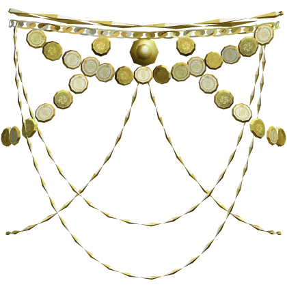 Gold Ornate Gaian Temprit Waist Coin Chains