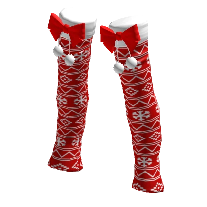 Christmas Patterned Leg Warmers