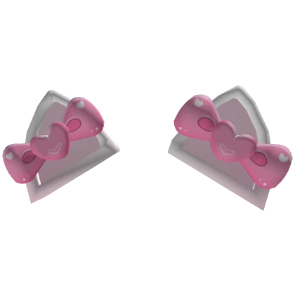 Cat Ears w Pink Bows (Lower)