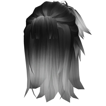 Y2K White Wavy Anime Bun