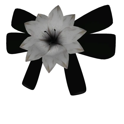 ♡ gothic flower horror protagonist ribbon clip