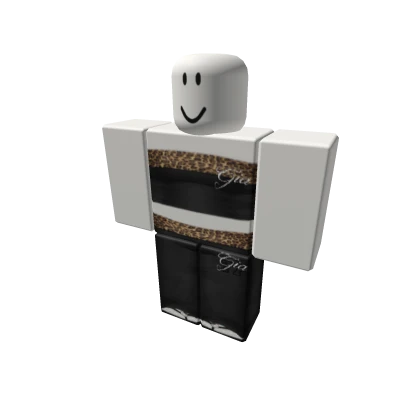 ✭ black gia leopard print tube set w toes