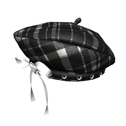 Decorative Plaid Beret