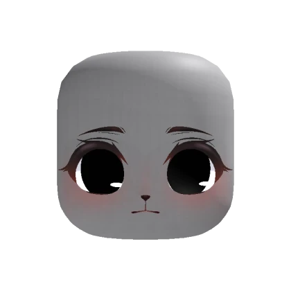 Cute Chibi Sheep Lamb Face - Black