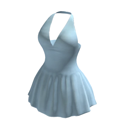Halter Dress Blue Adorable Princess Basic Chibi