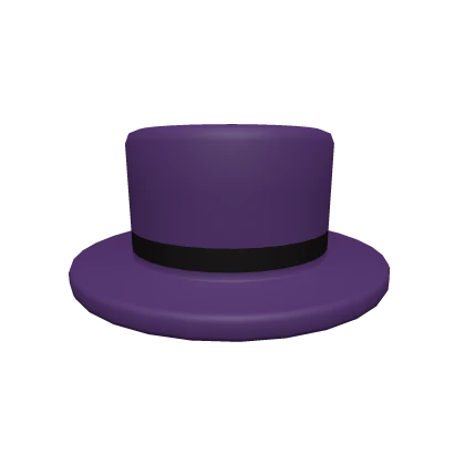 Purple Top Hat with Black Band
