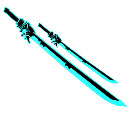 Dual Blue Cyber Void Sword