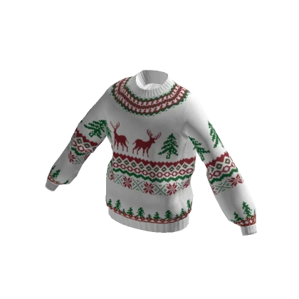 Oversized Christmas Sweater - Deer