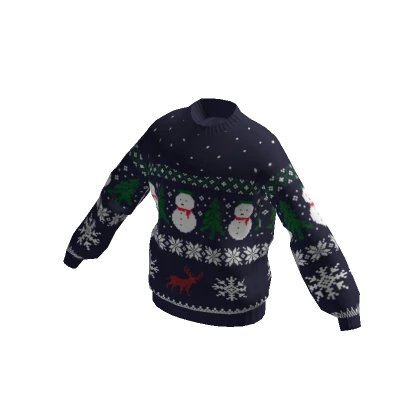 Oversized Christmas Sweater - Snowman