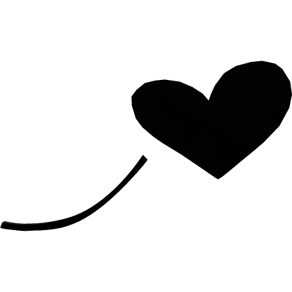 black heart anime expression