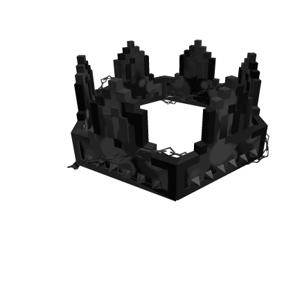 Black Camo Chained 8-bit Crown [ADD-ON]