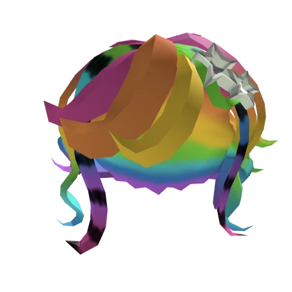 Short Rainbow Scene Hair