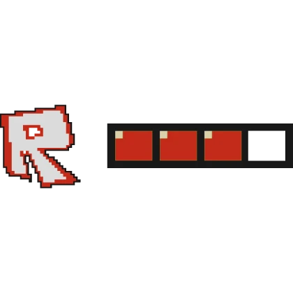 Classic Retro Roblox 8-Bit Hp Health Bar