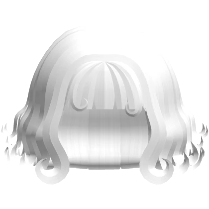 ♡ :  short white cute curly hair