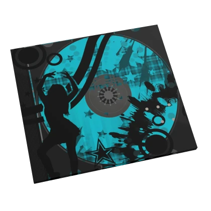 frutiger metro cyan blue cd in mouth