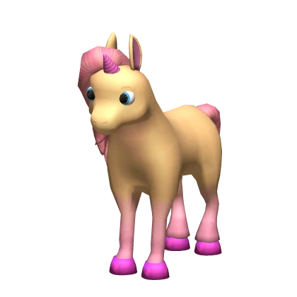 Golden Pink Baby Unicorn