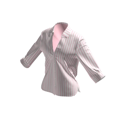comfy pink/white striped summer blouse