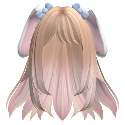 ♡ Kawaii Two Toned Anime Bunny Hair 