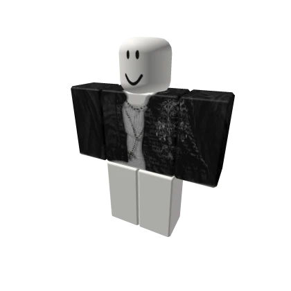 jacket w cross pendant evade