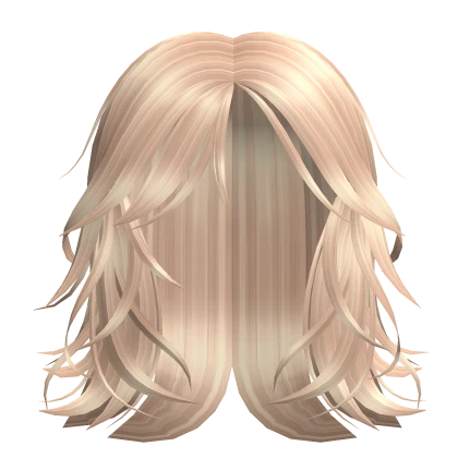 Blonde Wispy Messy Short Bob Y2K Hair