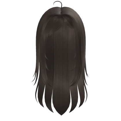 Yura Cute Anime Girl Side Swept Hair Brown