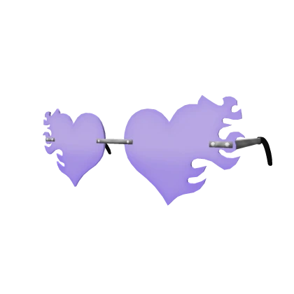 Purple Flaming Heart Shades