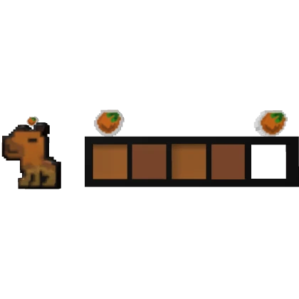 Capybara 8-bit health bar