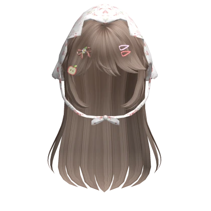 ♡ Mori kei Igari Long Hair in Milktea