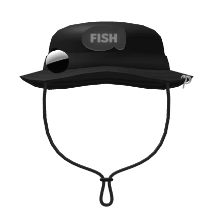 ♡ ꒱fishing hat (black)