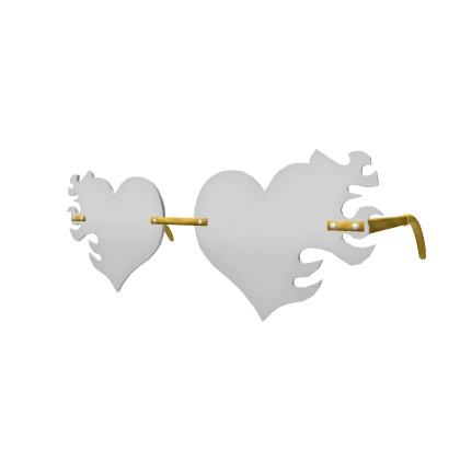 White Flaming Heart Shades