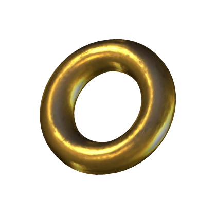 Gold Septum Ring Piercing