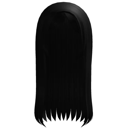 ♡ : long silky doll-like anime black hair