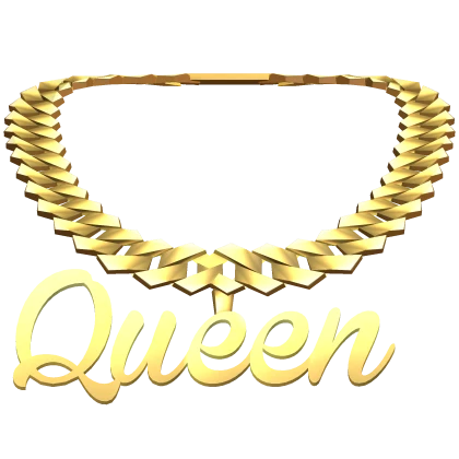 ♡ queen gold chain link necklace