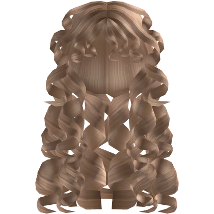 Summer Messy Super Curly Long Blonde Hair