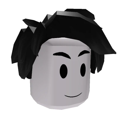 Troll Backward Hair Black (1.0 Blocky)