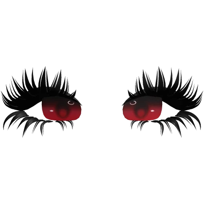 ♡ girly anime lashes v3 (red)