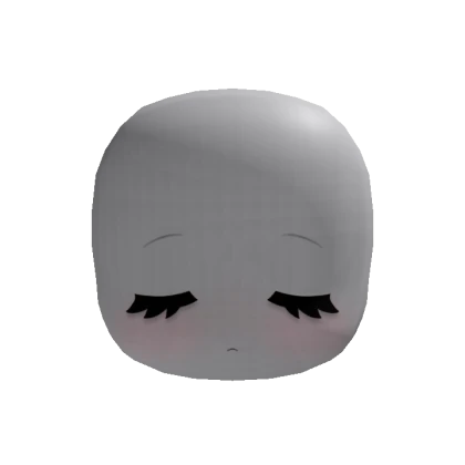 sweet sleeping chibi face (black)