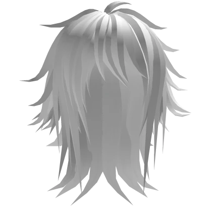 Layered Emo Messy Scene Hair (white)