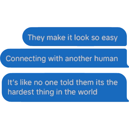 They Make It Look So Easy Text Bubble 