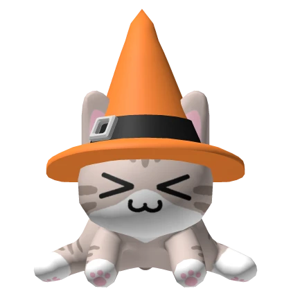 🍀Cute Halloween Tabby Cat Hat (Orange)