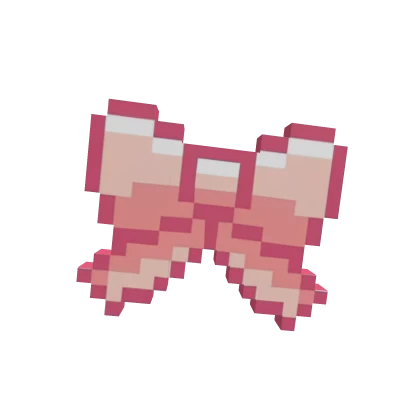 Pink Cute Pixel Bow