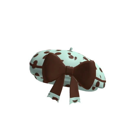 choco mint polka dot mori kei harajuku beret