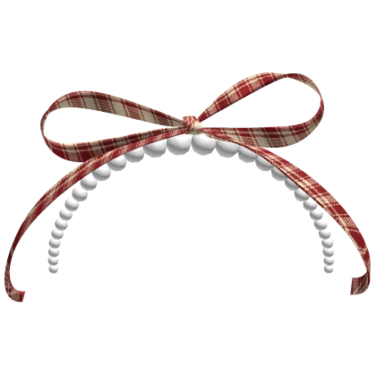 Igari Red Plaid Headband