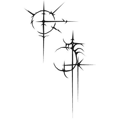 Cyber Sigil Sparkle Black